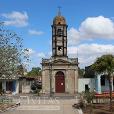The Catholic church on Palmira’s town square.