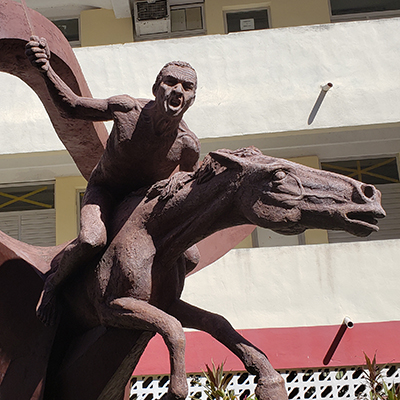 Mambis Statue at Universidad de Holguin