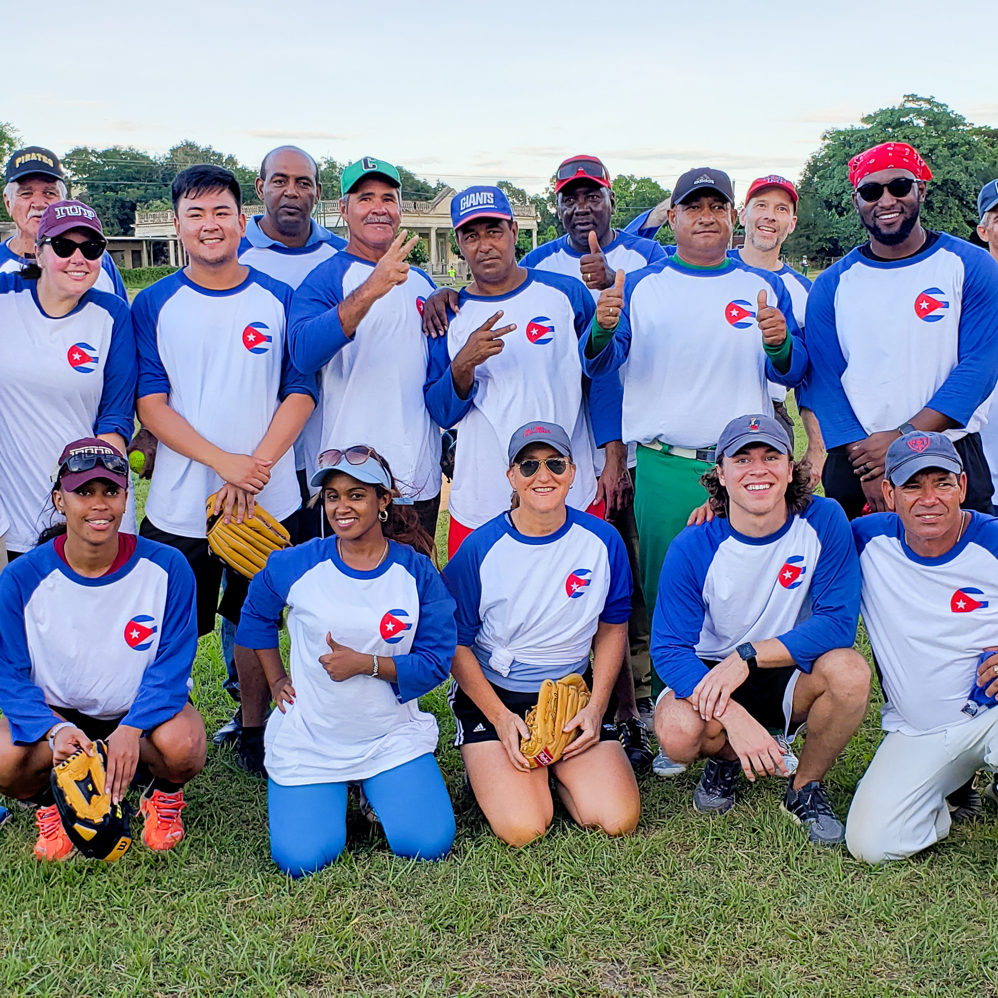 Cuba TIES Softball Classic Players posing