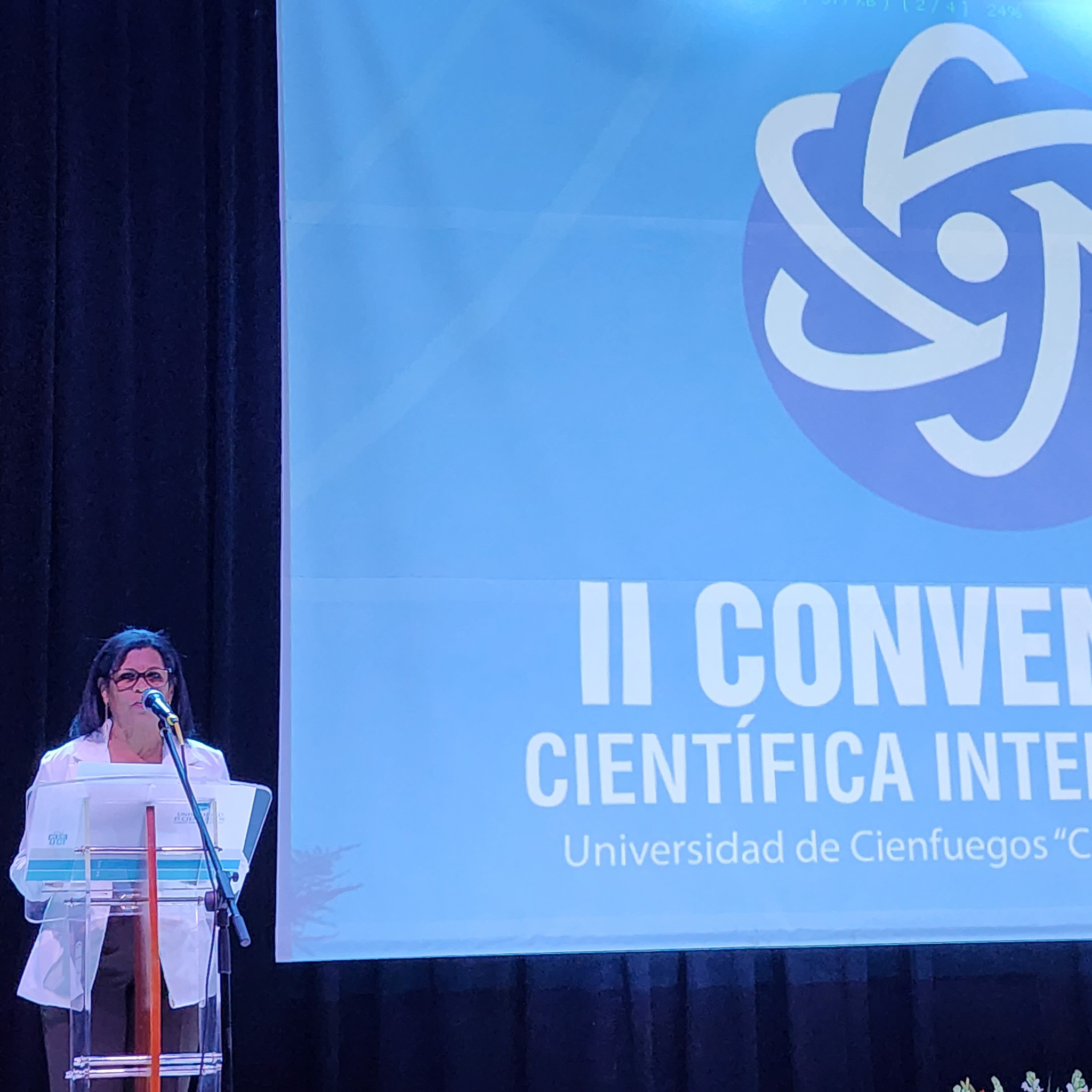 Rector Orquidea Uriquola opens the 2nd International Scientific Convention